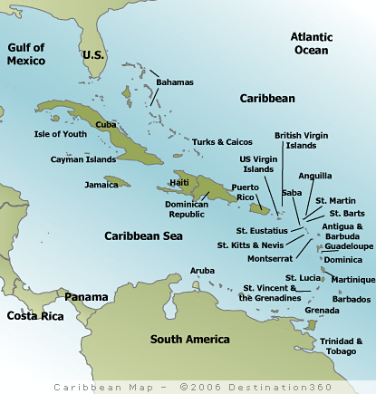 art maps Havana St Barts Bermuda Dominican Rep.
