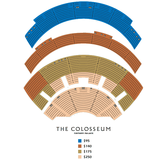Caesars Palace Seating Chart - Colosseum Seating