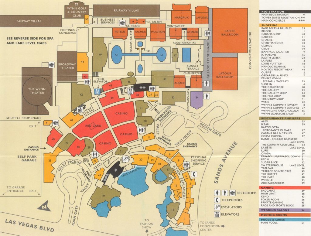 south point casino property map
