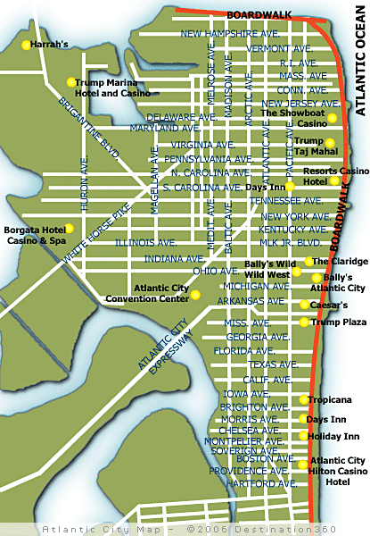 caesars casino tower map atlantic city bally